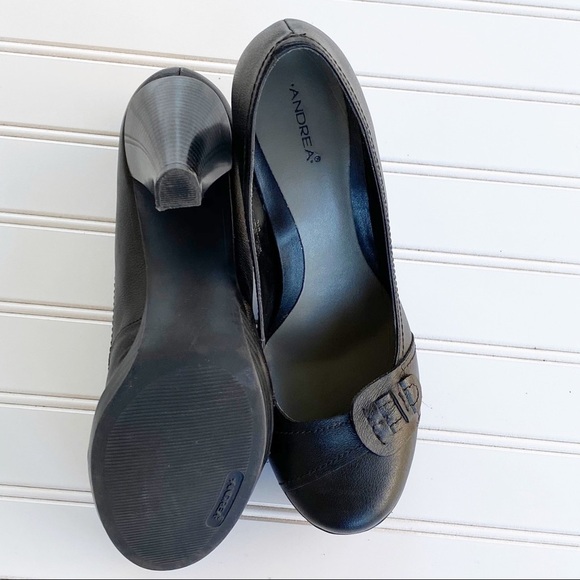 Andrea Zapatillas Black heels Size 10 - Picture 7 of 9